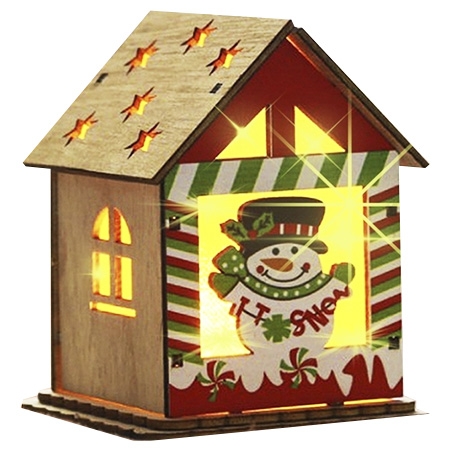 Новогодний подарок Новогодний домик подсвечник